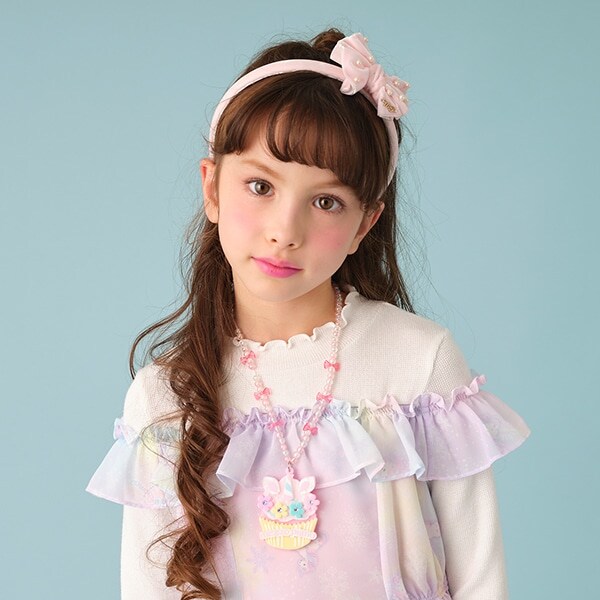 カップケーキ×ユニコーンモチーフネックレス