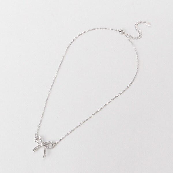 キラキラリボンネックレス