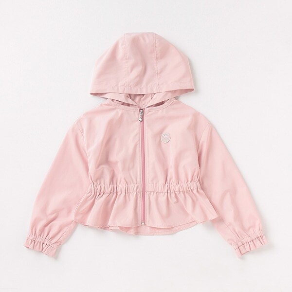 裾フリルパーカーブルゾン