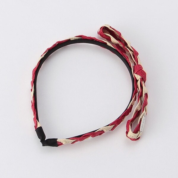 編みリボンカチューシャ