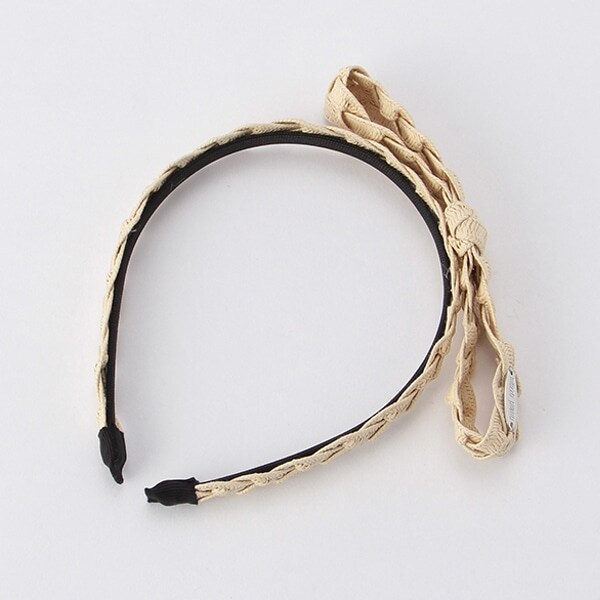 編みリボンカチューシャ