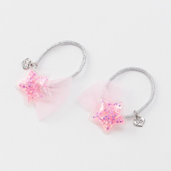 星チュールヘアポニー2個セット