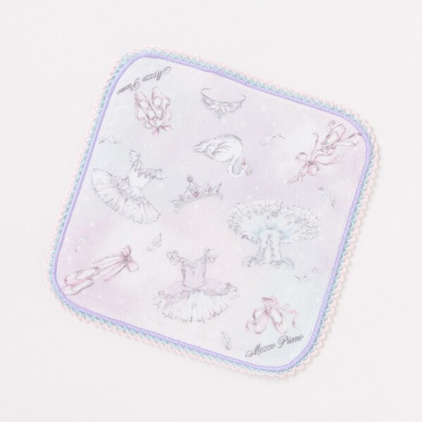 バレリーナ柄ハンドタオル【日本製】