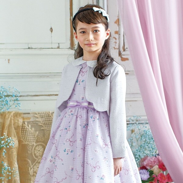 ファンシーツィード裾スカラップジャケット