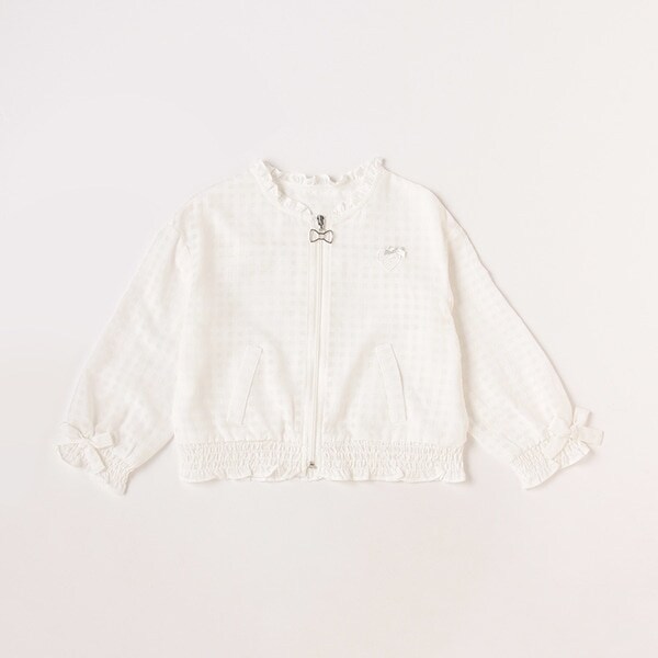 シアーギンガムブルゾン