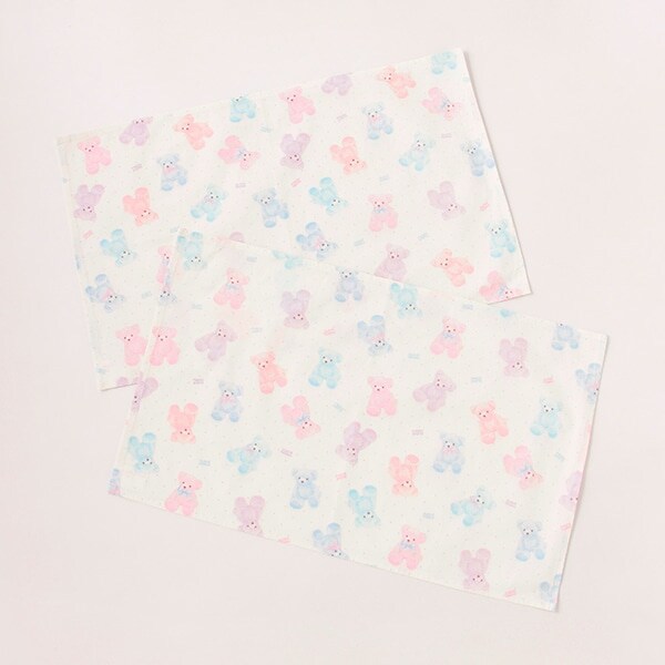 ドットマルチクマ柄　ランチクロス2枚セット