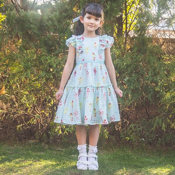 フルーツパフェ柄ワンピース