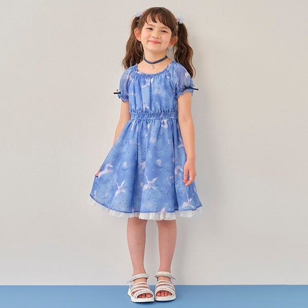 星座柄ワンピース　チョーカーつき