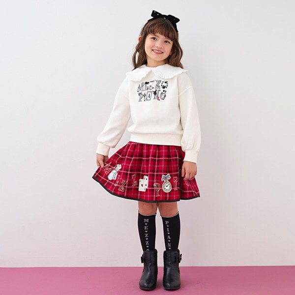 アリスモチーフ　チェックスカート