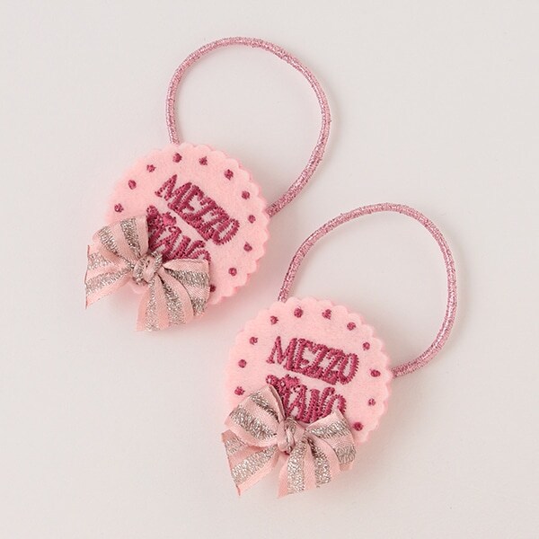 クッキーモチーフ　ヘアポニー　2個セット【日本製】