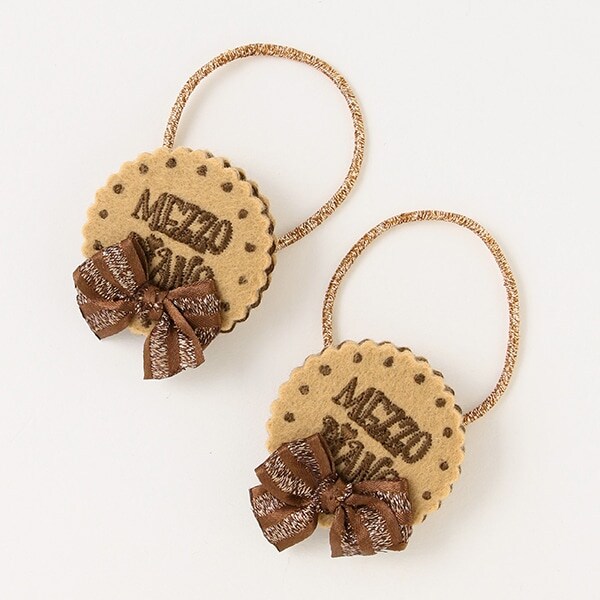 クッキーモチーフ　ヘアポニー　2個セット【日本製】