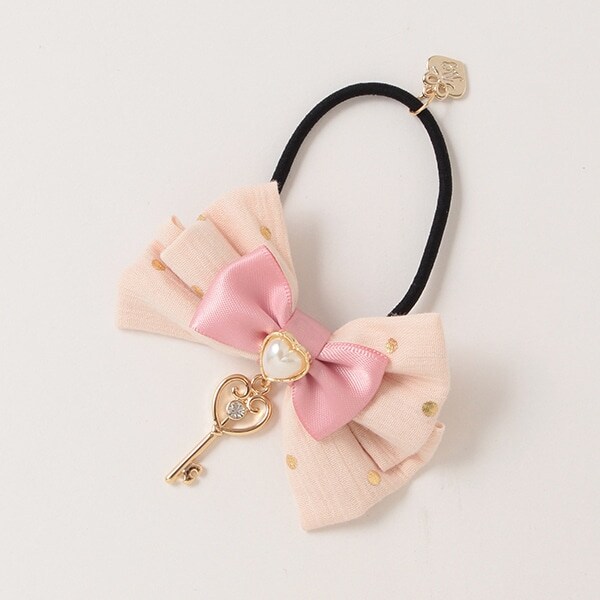 鍵つきリボン　ヘアポニー
