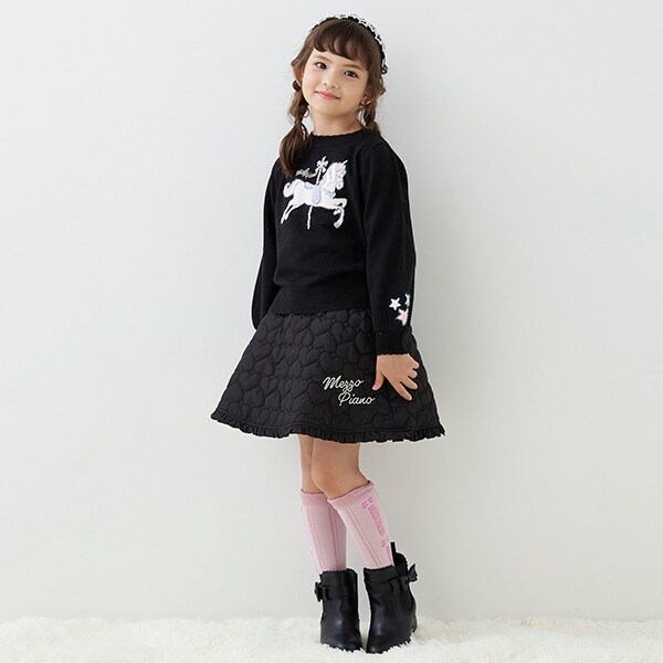 ハートキルトフレアースカート