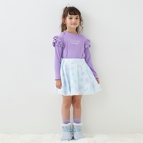 遊園地柄　フレアースカート