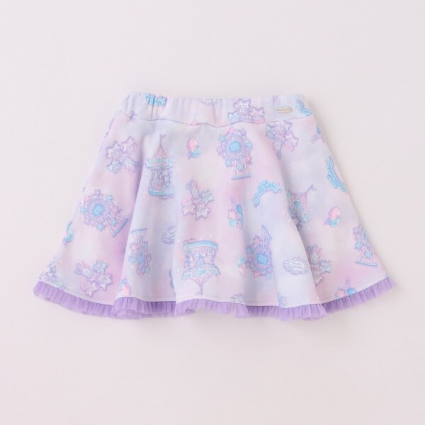 遊園地柄　フレアースカート