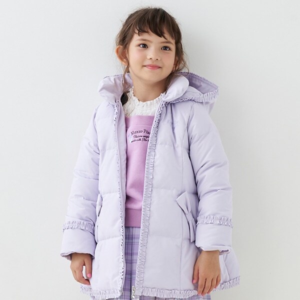 【はっ水】Aラインフリル　ダウン