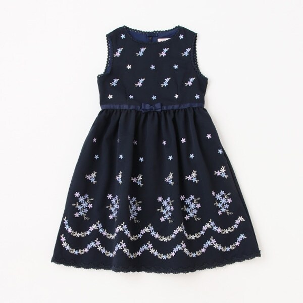 花刺しゅうワンピース