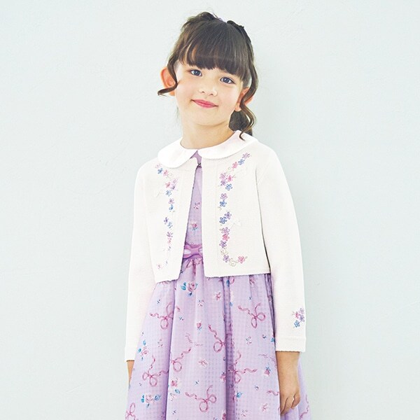 花刺しゅう　ニットボレロ