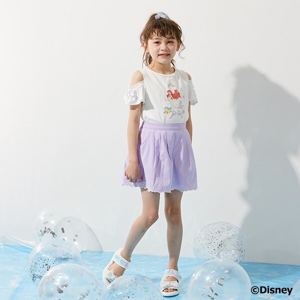 シェルカットワーク　キュロットスカート