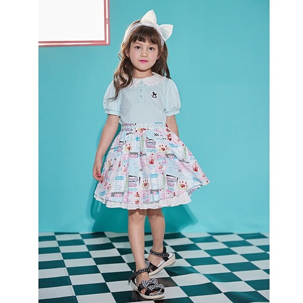 ダイナー柄スカート