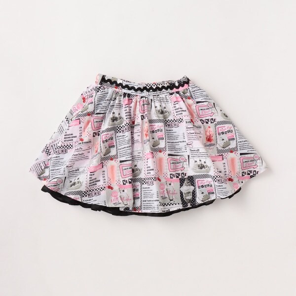 ダイナー柄スカート