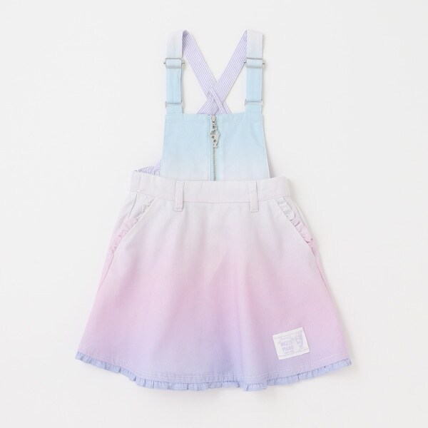 グラデーションプリント　サロペットスカート