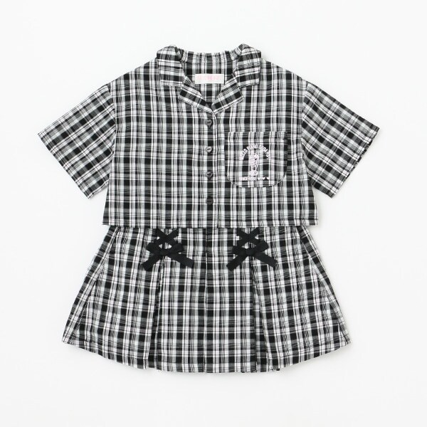 チェックシャツ　セットアップ