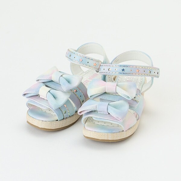 リボンスカラップ　ベルクロサンダル