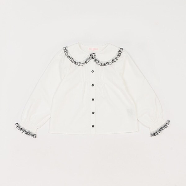 音符レースブラウス