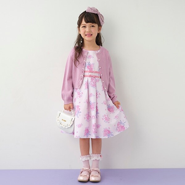 ローズブーケ柄　ワンピース