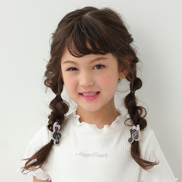 音符　ヘアポニー2個セット