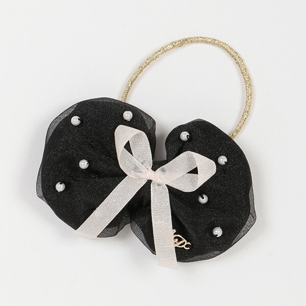 ぷっくりリボン　ヘアポニー【日本製】