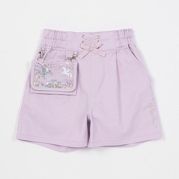 キラキラ移動ポケットつき　ショートパンツ