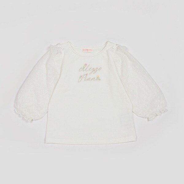 スイートピーロゴ　7分袖Tシャツ