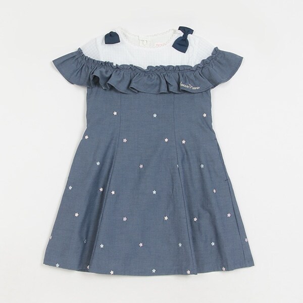 星刺しゅうワンピース