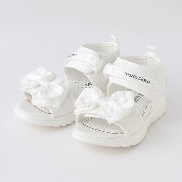 フリルリボン　スポーツサンダル