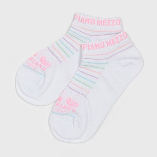 マルチボーダー　メッシュスニーカーソックス【日本製】