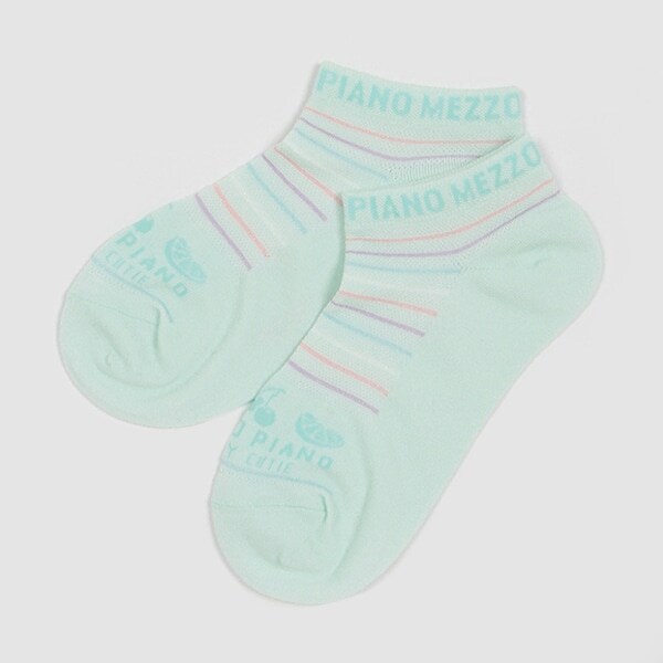 マルチボーダー　メッシュスニーカーソックス【日本製】