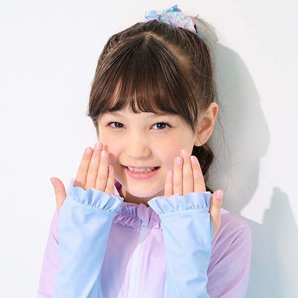 オーロラビーズ　シュシュ