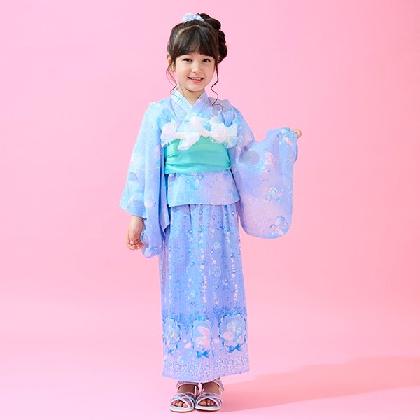 シェルジュエリー柄　浴衣