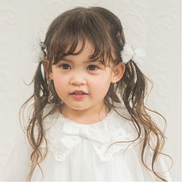 キラキラリボン　ヘアポニー2個セット