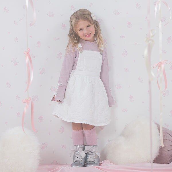 リボンキルト　2wayサロペットスカート