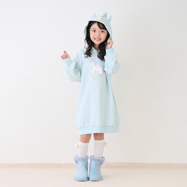 どうぶつモチーフ　パーカワンピース