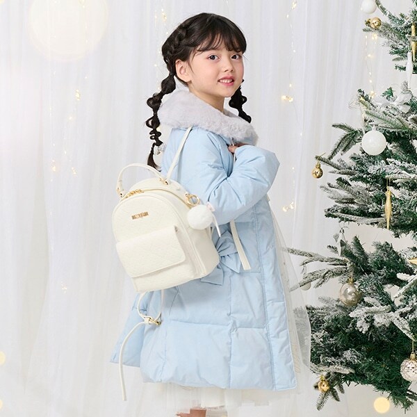 モノグラム柄型押し　ミニリュック