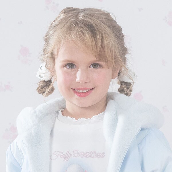 ぷっくりハート　ヘアポニー2個セット