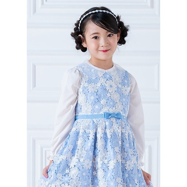 スカラップ衿　ブラウス