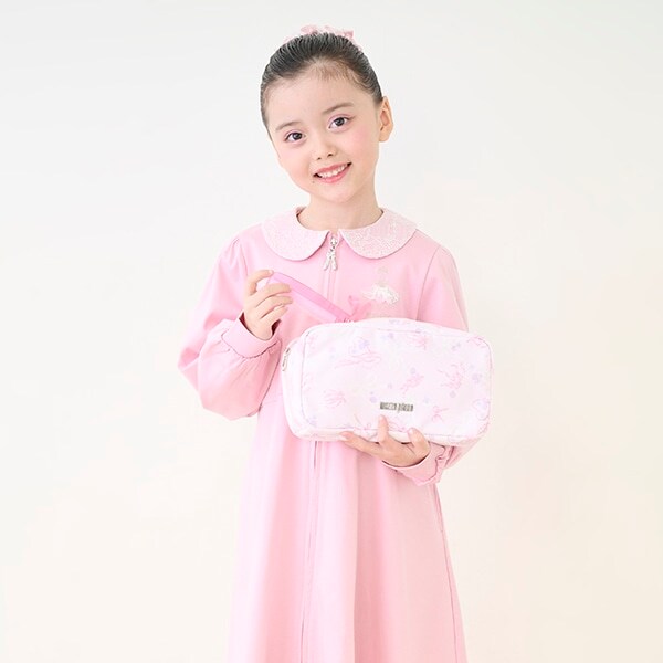 【バレエ】衿つき　前開きカットワンピース