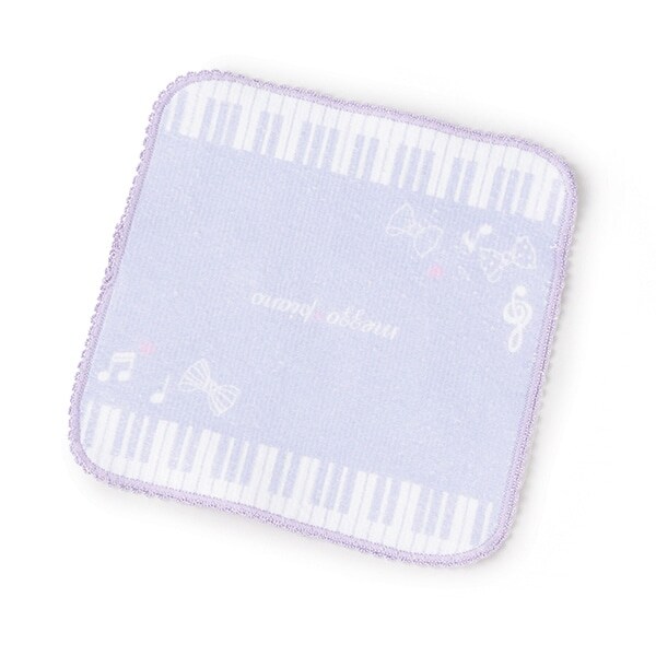 ピアノ柄　ハンドタオル