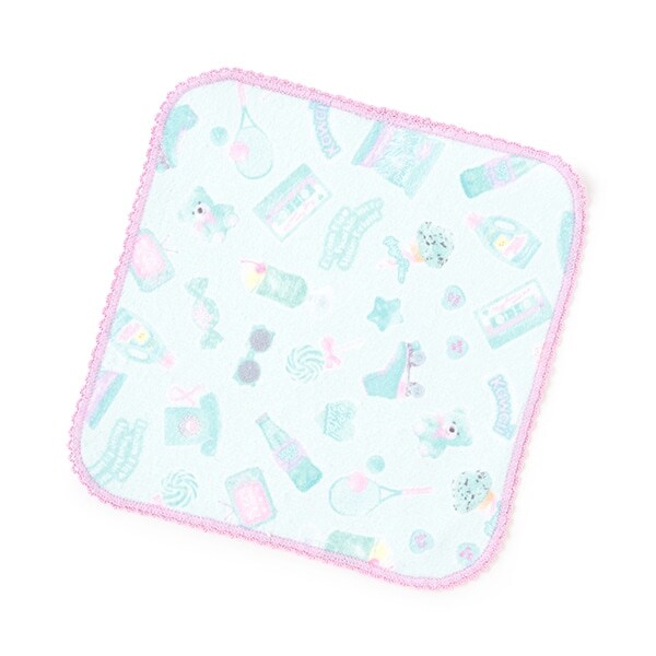 ステッカー柄　ハンドタオル