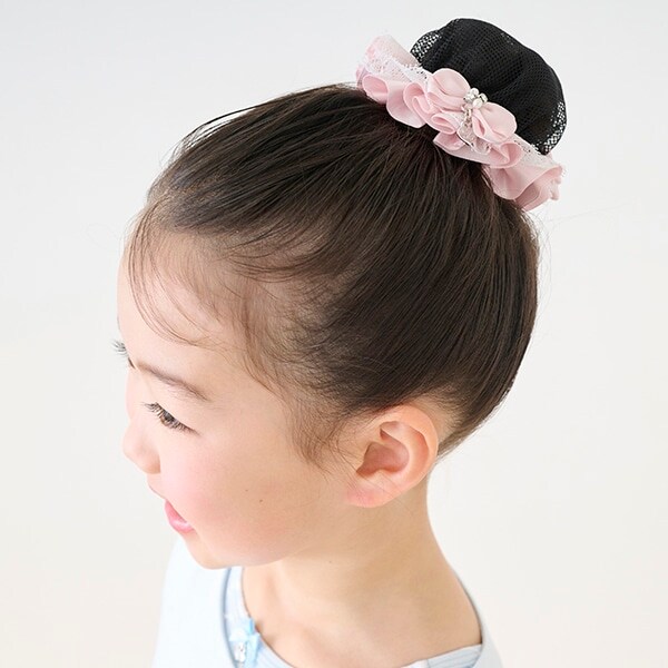 【バレエ】フリルつきシニヨンネット